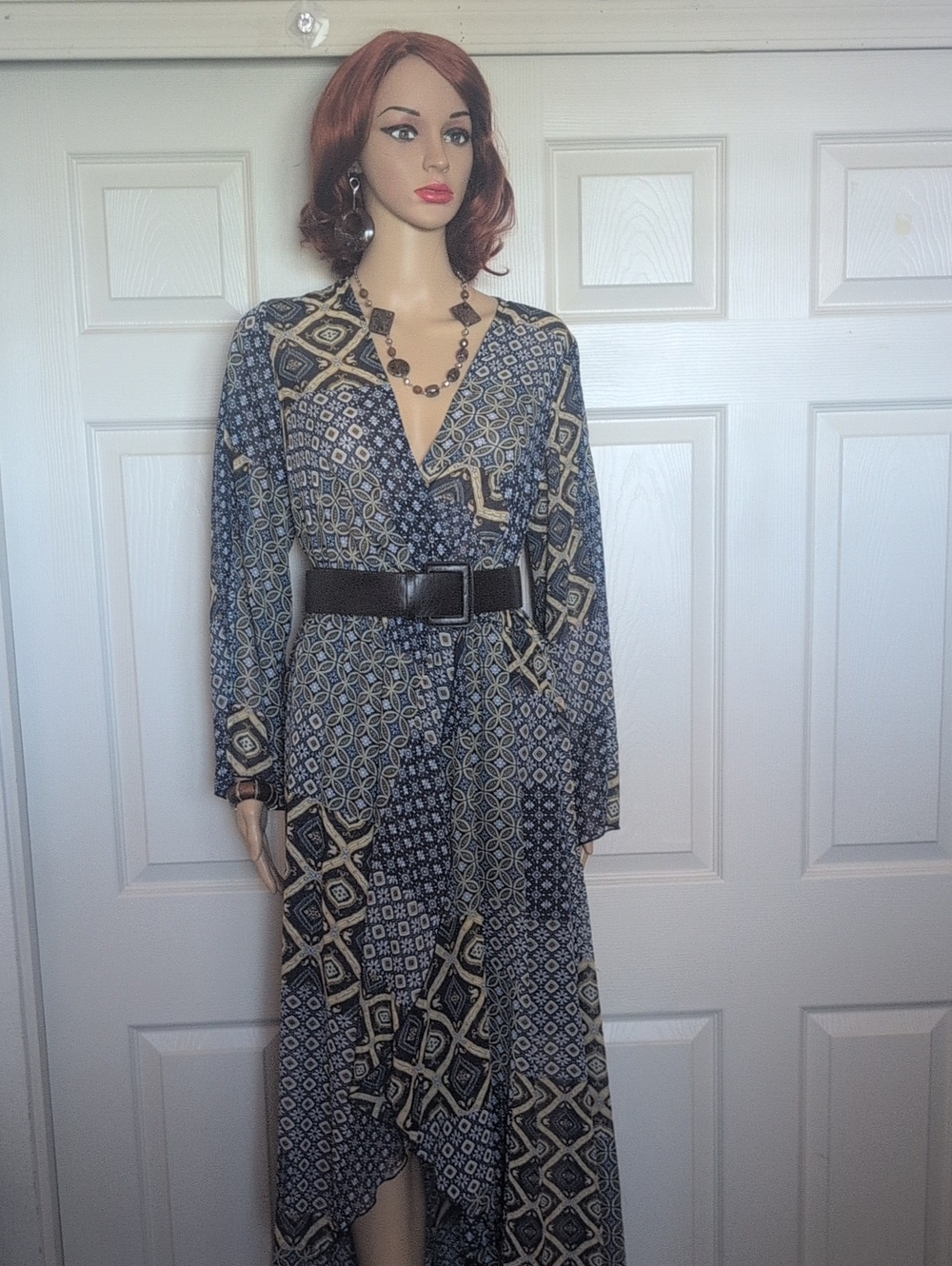 Kate and Lilly Boho Printed Maxi Dress